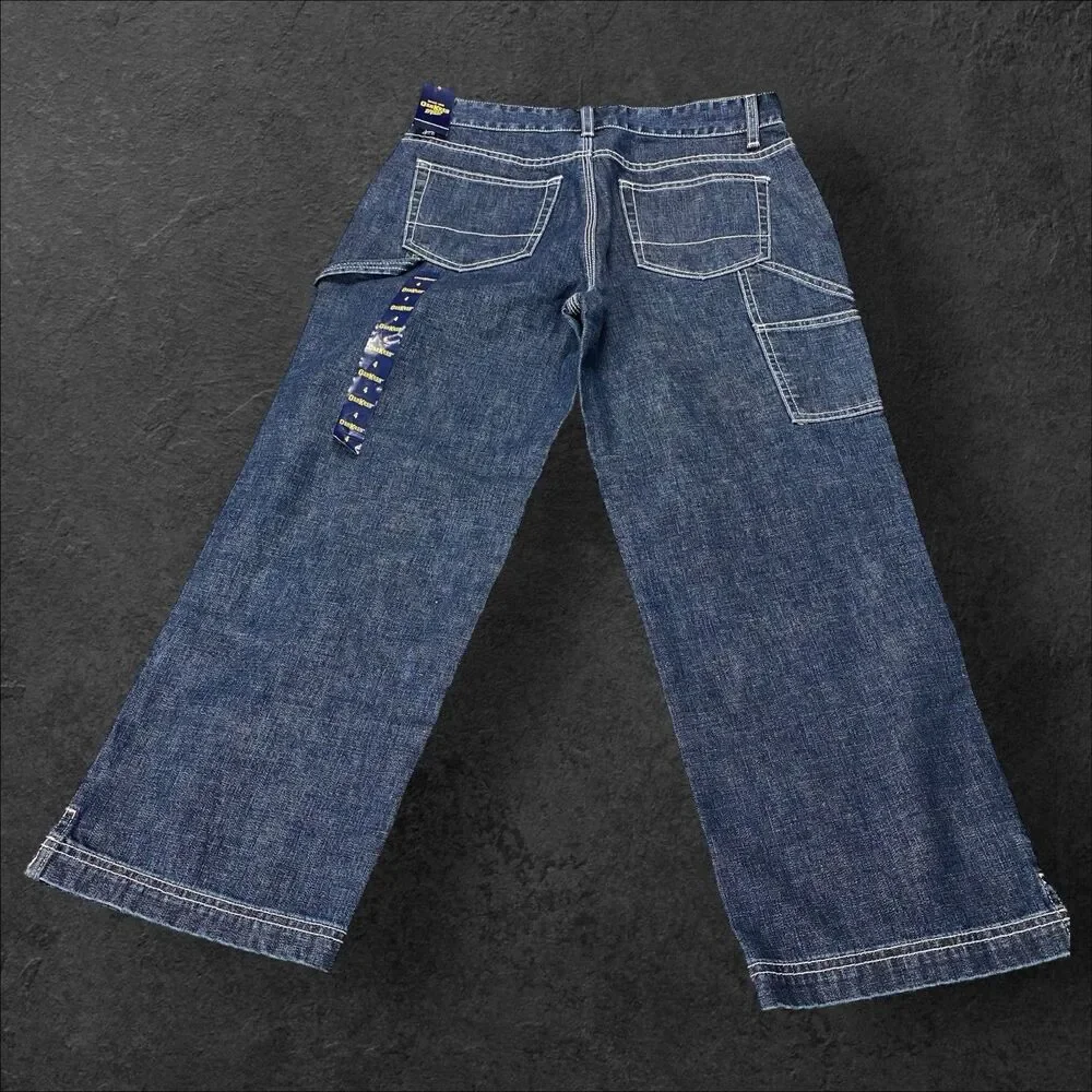 OshKosh B'gosh‎ Blue Denim Carpenter Jeans Boys Size 4 NWT MSRP $34